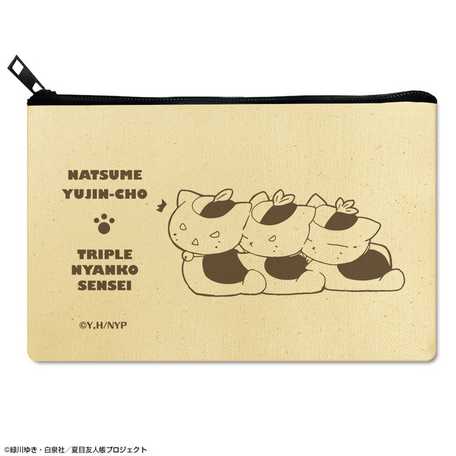 「夏目友人帳 フラットポーチ」1,408円（C）緑川ゆき・白泉社／「夏目友人帳」製作委員会