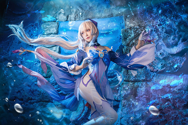 『原神』珊瑚宮心海／モデル：箱ネコ