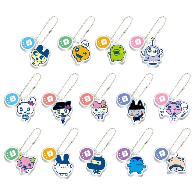 「～25th Anniversary～ Tamagotchi Fes. IN NAMJATOWN」ラリーゲーム「たまごっちを育てようラリー」たまごっち ペアチャーム (全14種) ※ランダム配付（C）BANDAI