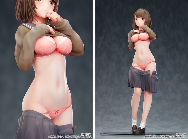 「たくし上げJKちゃん」illustrated by 秋乃える 1/6スケール 塗装済み完成品フィギュア　(C)秋乃える