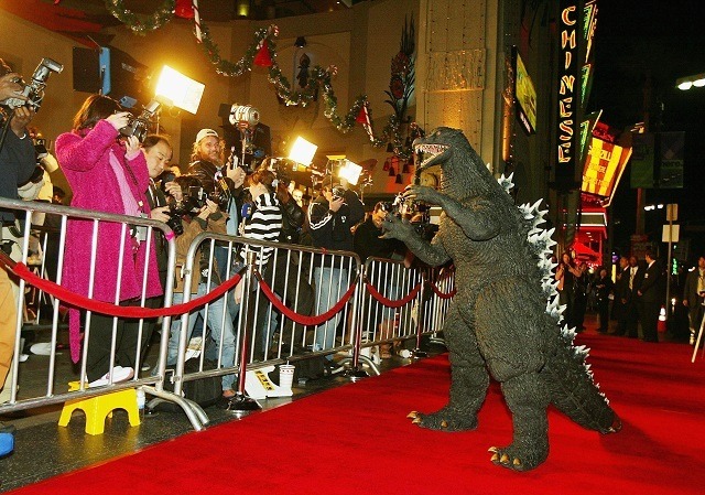 2004年の『ゴジラ FINAL WARS』LAプレミアの様子(Ｃ)Getty Images