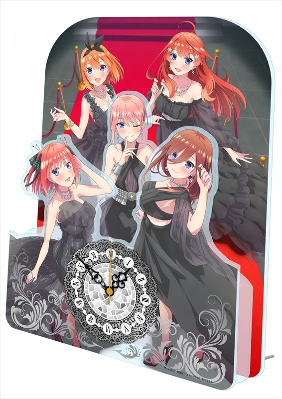 「五等分の花嫁∬ BIGアクリル置時計」19,800円（税込）（C）春場ねぎ・講談社／「五等分の花嫁∬」製作委員会