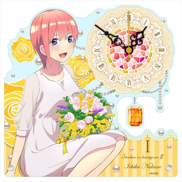「五等分の花嫁∬ アクリル置時計 白ドレス」6,600円（税込）（C）春場ねぎ・講談社／「五等分の花嫁∬」製作委員会