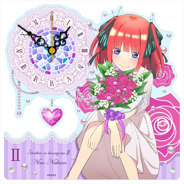 「五等分の花嫁∬ アクリル置時計 白ドレス」6,600円（税込）（C）春場ねぎ・講談社／「五等分の花嫁∬」製作委員会