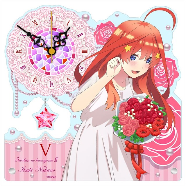 「五等分の花嫁∬ アクリル置時計 白ドレス」6,600円（税込）（C）春場ねぎ・講談社／「五等分の花嫁∬」製作委員会