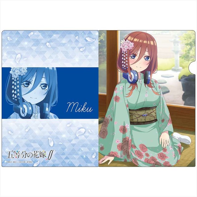 「五等分の花嫁∬ クリアファイル」440円（税込）（C）春場ねぎ・講談社／「五等分の花嫁∬」製作委員会