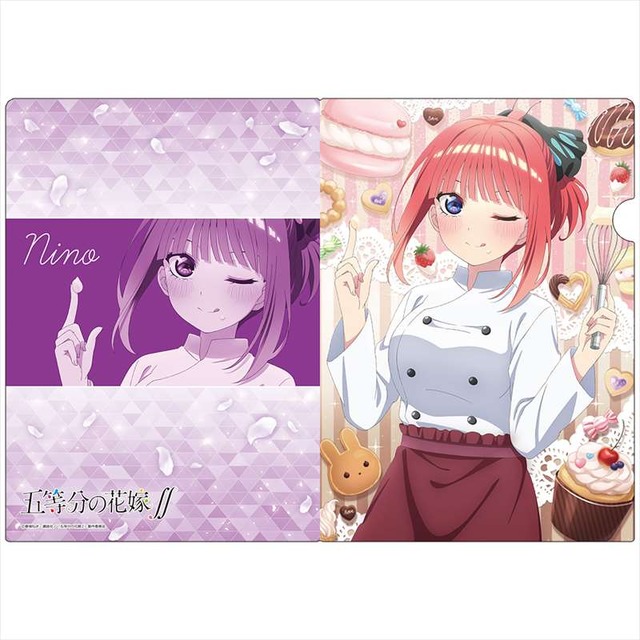 「五等分の花嫁∬ クリアファイル」440円（税込）（C）春場ねぎ・講談社／「五等分の花嫁∬」製作委員会