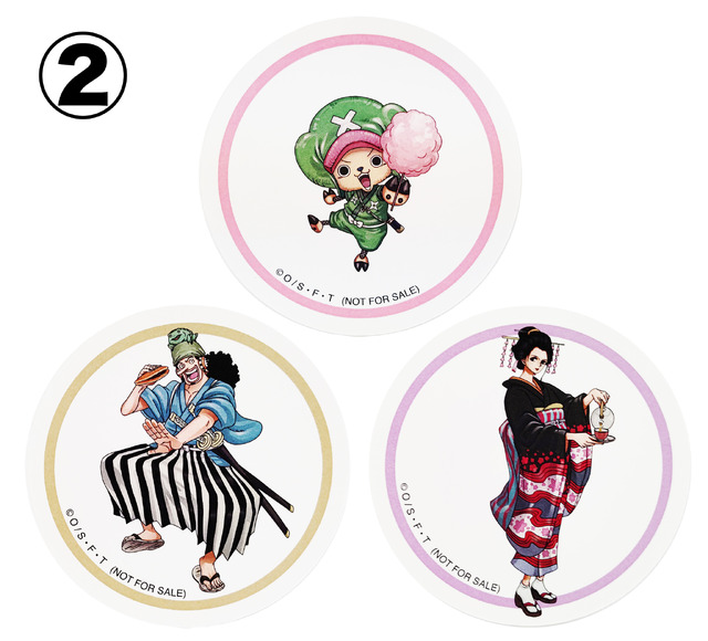 「ワンピース ワノ国物産展」コースター（ブラインド仕様）（C）尾田栄一郎/集英社・フジテレビ・東映アニメーション