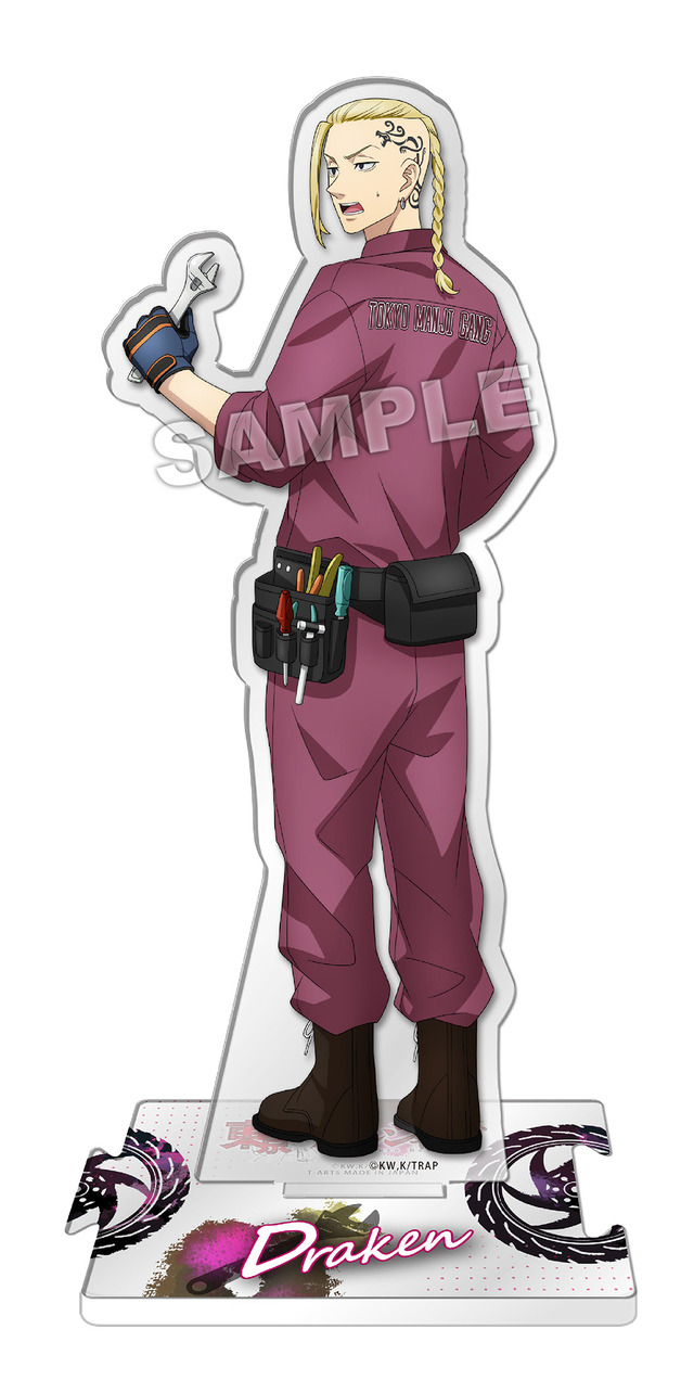 『東京リベンジャーズ』“バイク整備”シリーズ「東京リベンジャーズ バイク整備 全身アクリルスタンド」（７種／タケミチ、マイキー、ドラケン、場地、千冬、三ツ谷、一虎）（C）和久井健・講談社／アニメ「東京リベンジャーズ」製作委員会