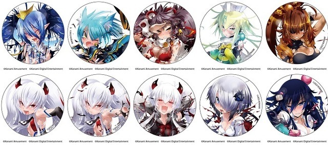 BOMBERGIRL 缶バッジ　(C)Konami Amusement　(C)Konami Digital Entertainment