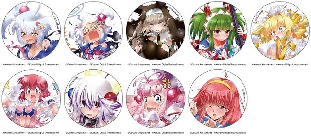 BOMBERGIRL 缶バッジ　(C)Konami Amusement　(C)Konami Digital Entertainment