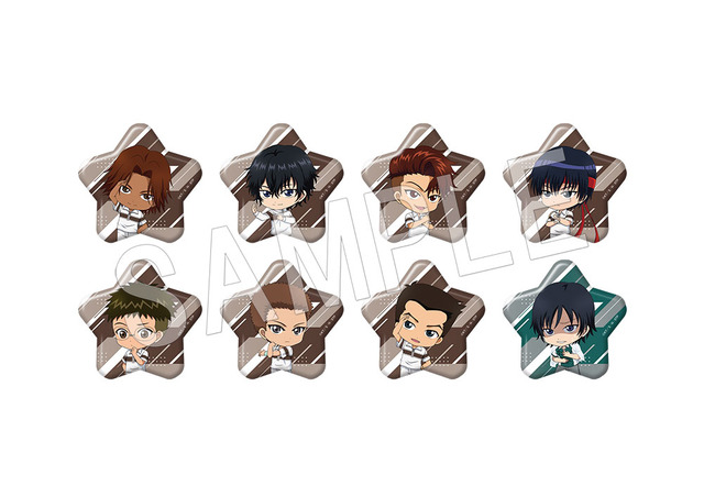 「アニメ『テニスの王子様』シリーズ 20th Anniversary OIOI POP UP SHOP ～都大会編～」新テニスの王子様　トレーディングスター缶バッジ（ルドルフ＆銀華）（C）許斐 剛／集英社・NAS・新テニスの王子様プロジェクト