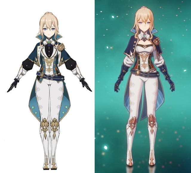 『原神』オルタコスチュームは具体的にどこが違う？現在の衣装と見比べてみた