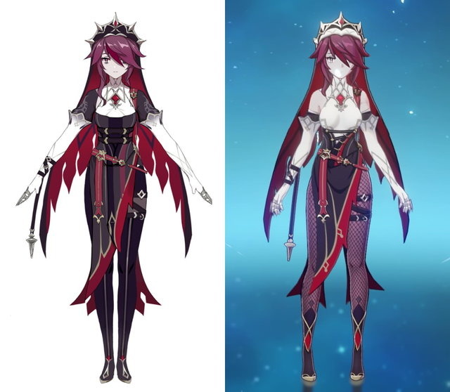 『原神』オルタコスチュームは具体的にどこが違う？現在の衣装と見比べてみた