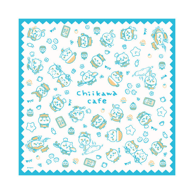「ちいかわカフェ」アンコール開催＠池袋 ハンカチ（C）nagano