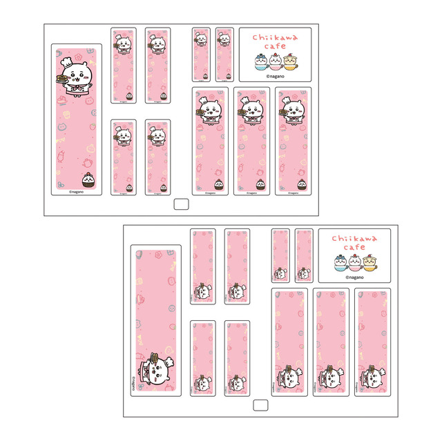 「ちいかわカフェ」アンコール開催＠池袋 ネームステッカー（C）nagano