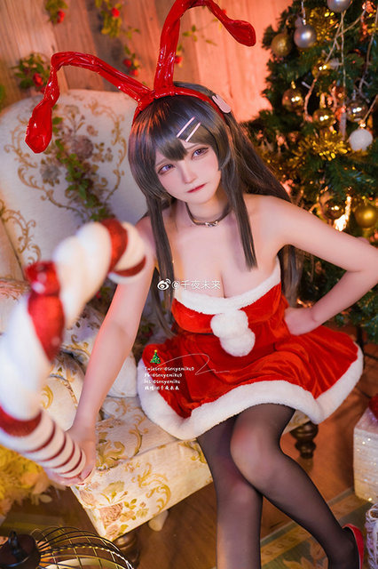 桜島麻衣（クリスマスver.）『青春ブタ野郎はバニーガール先輩の夢を見ない』／モデル：千夜未来