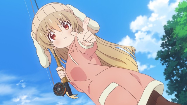 『スローループ』第2話「笑顔になれたら」先行場面カット（C）うちのまいこ・芳文社／スローループ製作委員会