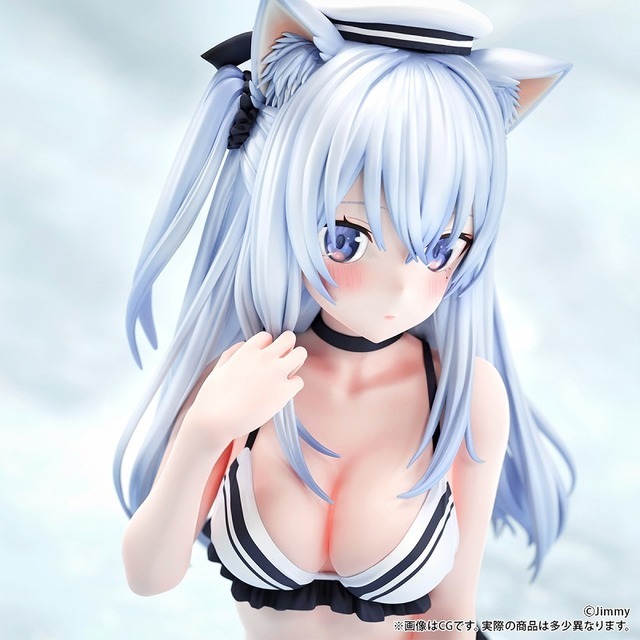 ケモミミ学園 「蒼波 シオ」illustrated by Jimmy 追視アイver. 1/5スケール 塗装済み完成品フィギュア　(C)Jimmy