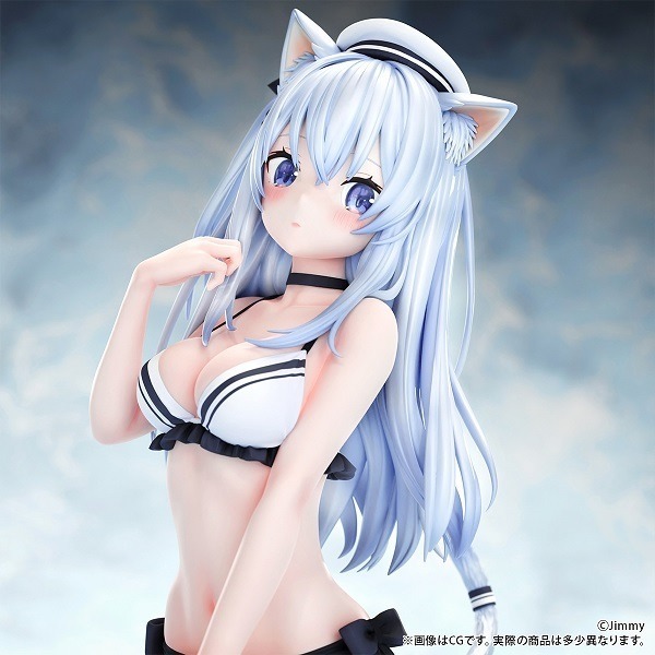 ケモミミ学園 「蒼波 シオ」illustrated by Jimmy 追視アイver. 1/5スケール 塗装済み完成品フィギュア　(C)Jimmy