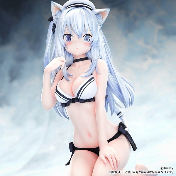 ケモミミ学園 「蒼波 シオ」illustrated by Jimmy 追視アイver. 1/5スケール 塗装済み完成品フィギュア　(C)Jimmy