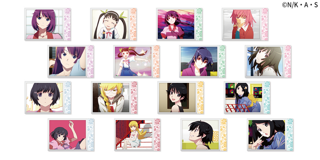 「物語シリーズ　スペシャルくじ」E賞：チェキ風ブロマイドセット（C）N/K・A・S