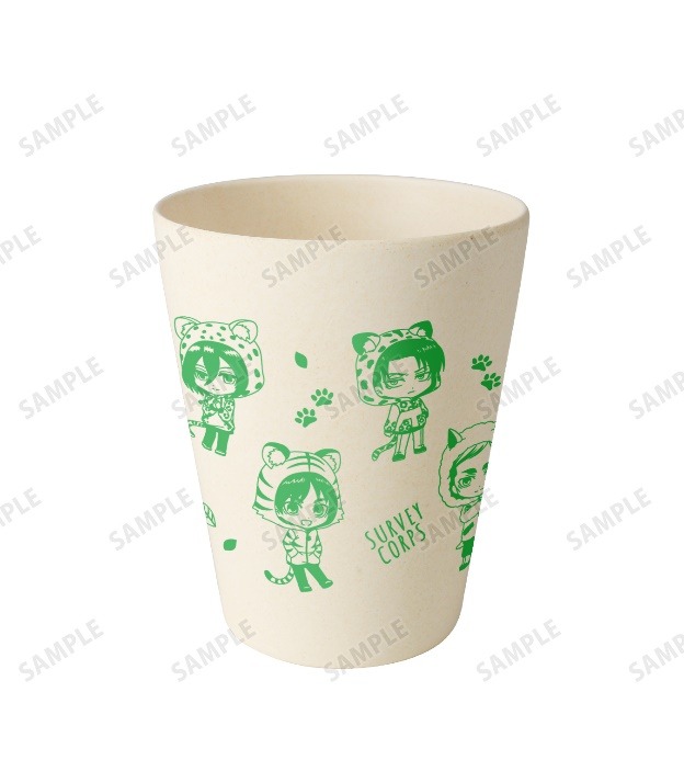 “『進撃の巨人』×「東武動物公園」”コラボレーションアイテム ちびキャラ バンブータンブラー（C）諫山創・講談社／「進撃の巨人」The Final Season製作委員会（R）KODANSHA