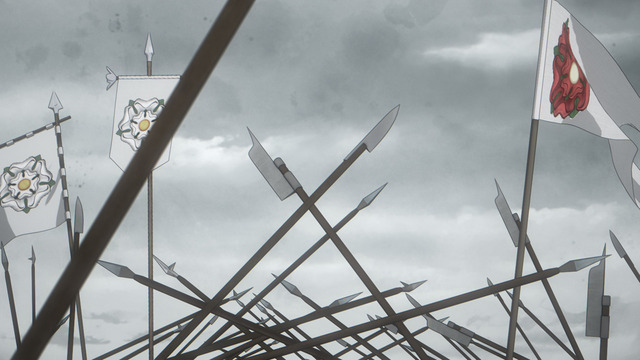 『薔薇王の葬列』第2話「Father Is My Light」先行場面カット（C）菅野文（秋田書店）／薔薇王の葬列製作委員会