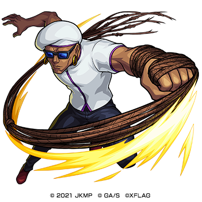 『劇場版 呪術廻戦 0』×『モンスターストライク』公開記念コラボイベント★6 呪詛師 ミゲル （進化合成後）（C）2021「劇場版 呪術廻戦 0」製作委員会（C）芥見下々／集英社（C）XFLAG