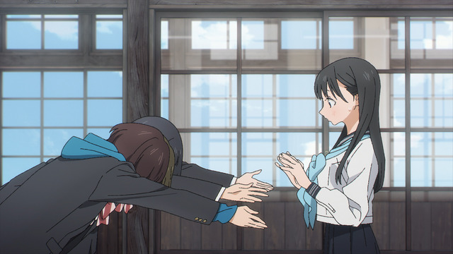 『明日ちゃんのセーラー服』第3話「部活はもう決めた？」先行場面カット（C）博／集英社・「明日ちゃんのセーラー服」製作委員会