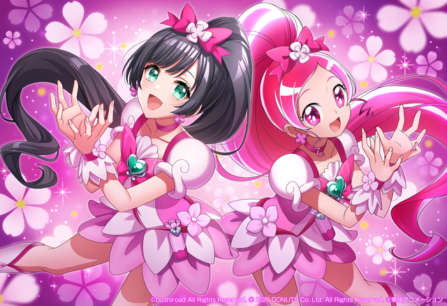 に「★4 [大地に咲く一輪の花] 渡月 麗（＋キュアブロッサム）」（C）bushiroad All Rights Reserved.（C）2020 DONUTS Co. Ltd. All Rights Reserved.（C）ＡＢＣ-Ａ・東映アニメーション