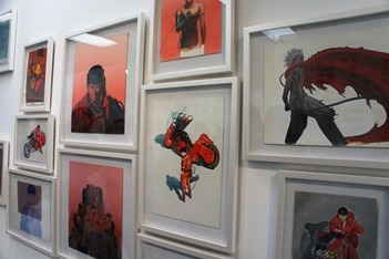 いろいろな場所で目にしたことも多い「AKIRA」のイラストの原画。