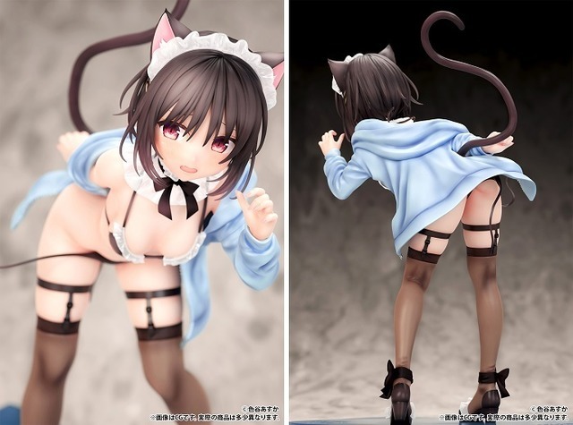 ケモミミ学園「メイド水着優ちゃん」illustrated by 色谷あすかフィギュア　(C)色谷あすか