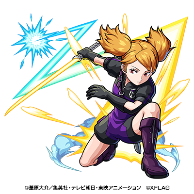 水属性 ★5 A 級 6 位加古隊アタッカー 黒江双葉（進化合成後）（C）葦原大介／集英社・テレビ朝日・東映アニメーション （C）XFLAG