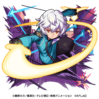 闇属性 ★6 玉狛第２エースアタッカー 空閑遊真（獣神化・改後）（C）葦原大介／集英社・テレビ朝日・東映アニメーション （C）XFLAG