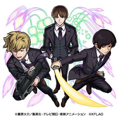 闇属性 ★6 B 級 1 位 二宮隊（進化合成後）（C）葦原大介／集英社・テレビ朝日・東映アニメーション （C）XFLAG