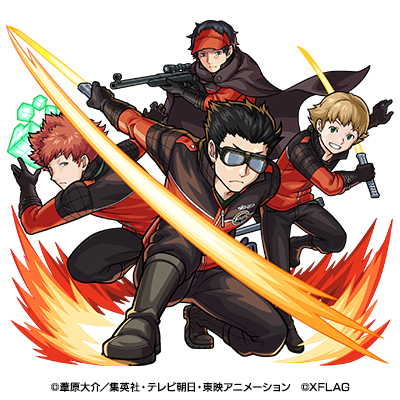 火属性 ★6 B 級 4 位 生駒隊（進化合成後）（C）葦原大介／集英社・テレビ朝日・東映アニメーション （C）XFLAG