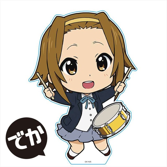 「けいおん！ でかぷにこれ！アクリルフィギュア」（C）かきふらい・芳文社／桜高軽音部