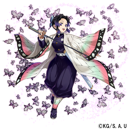 「逆転オセロニア×鬼滅の刃」コラボ [蟲柱]胡蝶しのぶ（S+）（C）吾峠呼世晴／集英社・アニプレックス・ufotable オセロ･Othelloは登録商標です。TM&（C）Othello,Co. and MegaHouse（C）2016 DeNA Co.,Ltd.