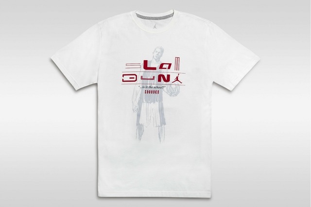 桜木花道の素描と湘北高校の名前がプリントされたホワイトTシャツ。