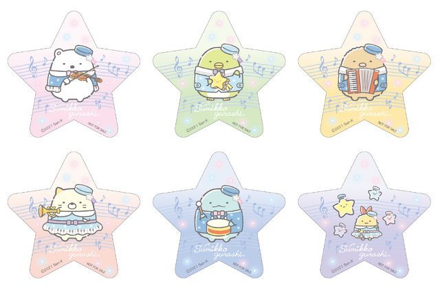 「すみっコぐらし展～みんなでいっしょに星空演奏会～」キラキラホログラムステッカー（イメージ）（C）2022 San-X Co., Ltd. All Rights Reserved.