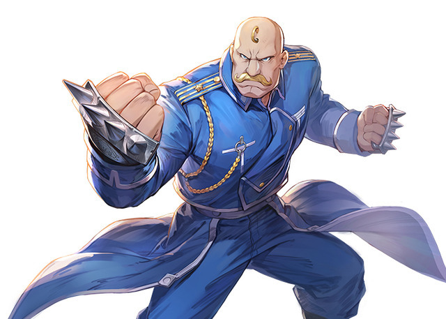 アレックス・ルイ・アームストロング(CV：斉藤次郎)　(C) 2021 荒川弘/SQUARE ENIX CO., LTD. All Rights Reserved.