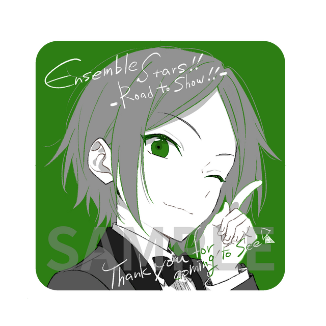 「キャラクターデザイン飯塚晴子描き下ろしコースター」2週目　葵 ひなた（C）Happy Elements K.K／あんスタ！！アニメ製作委員会