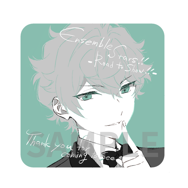 「キャラクターデザイン飯塚晴子描き下ろしコースター」2週目　瀬名 泉（C）Happy Elements K.K／あんスタ！！アニメ製作委員会