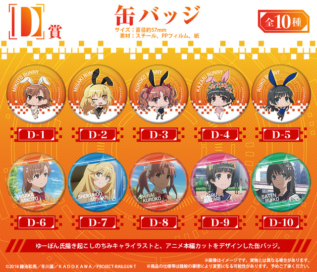 「『とある科学の超電磁砲T』オンラインくじ」1回770円（税込）（C）2018 鎌池和馬／冬川基／ＫＡＤＯＫＡＷＡ／PROJECT-RAILGUN T