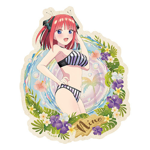 「映画　五等分の花嫁 トラベルステッカー（水着）」385円（C）春場ねぎ・講談社／「五等分の花嫁」製作委員会