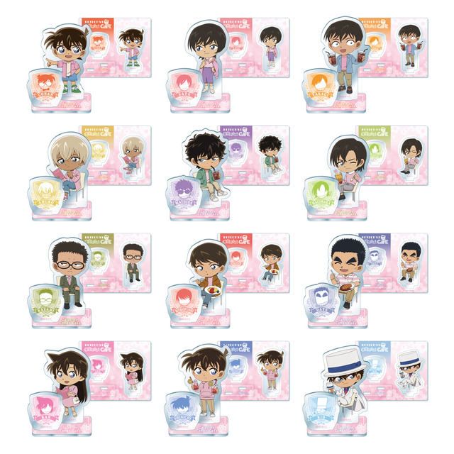 「名探偵コナンカフェ」ミニアクリルスタンド（ランダム12種）（C）青山剛昌／小学館・読売テレビ・TMS 1996（C）2022 青山剛昌／名探偵コナン製作委員会