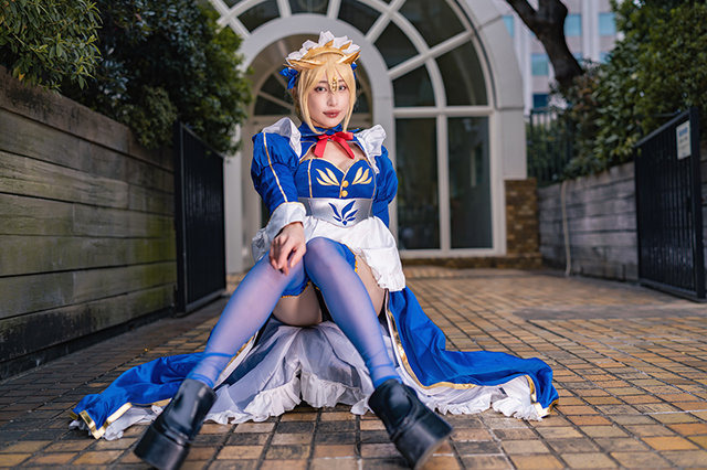 アルトリア（カルデアメイド）『Fate/Grand Order』／モデル：deco、撮影：乃木章