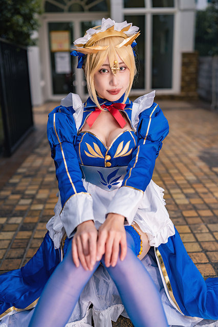 アルトリア（カルデアメイド）『Fate/Grand Order』／モデル：deco、撮影：乃木章