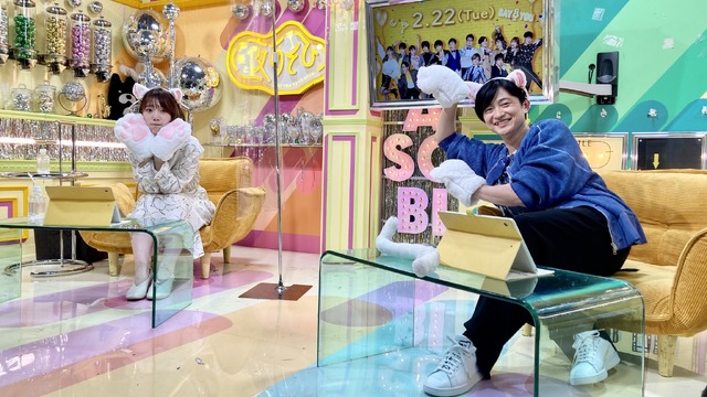 「アニメLIVEチャンネル」/『声優と夜あそび 火【下野紘×内田真礼】#40』(C)AbemaTV,Inc.